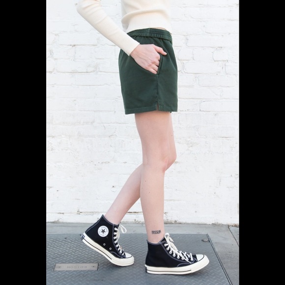 Brandy Melville green Rosa sweatshorts - Picture 2 of 6